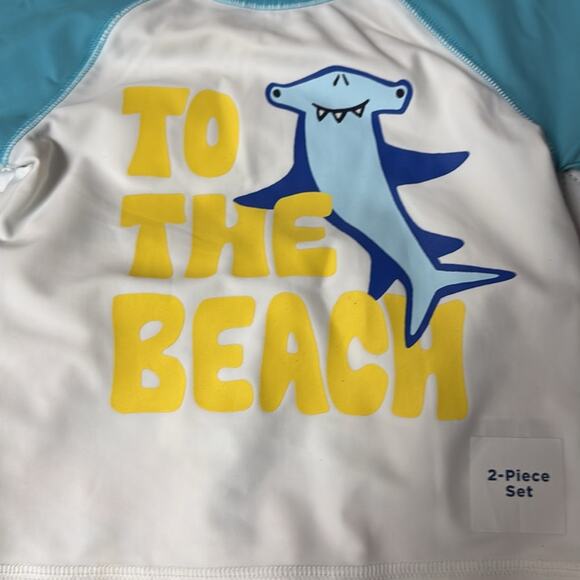 NWT Old Navy Boy’s Shark Swim Set Size 2T - Picture 2 of 5